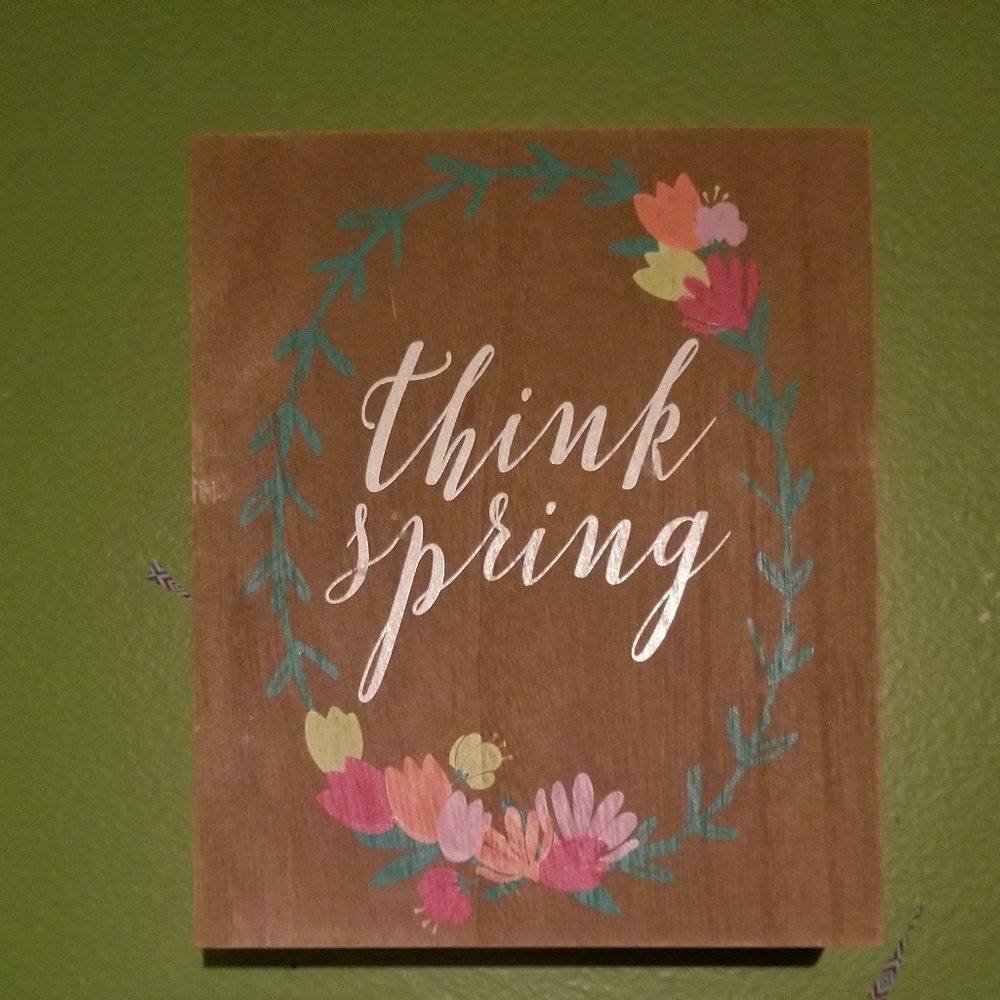 Wooden wall picture.